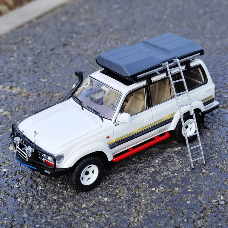 KengFai 1/18 Toyota Landcool Lutzer LC80 off-road vehicle modified alloy car model collection display gift pieces