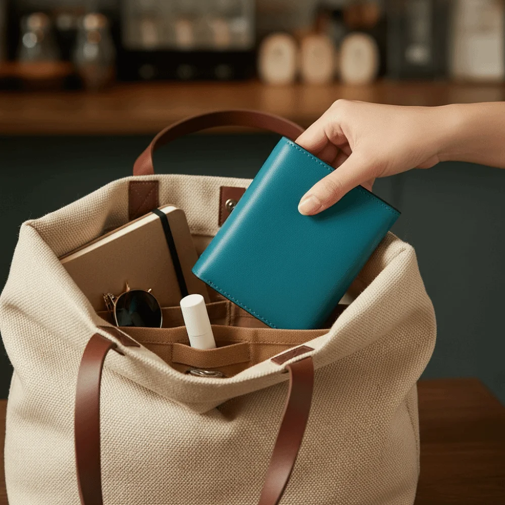 PU Leather Business Short Wallet Snap Closure Ultra-Thin Design Tri-fold Card Holder Solid Color Multi-slot Design Coin Purse