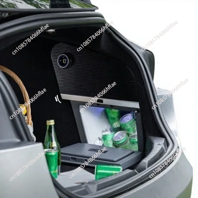 The upgraded camper refrigerator is suitable for Tesla Model 3 mini freezer with 10 liters large capacity car refrigerator.