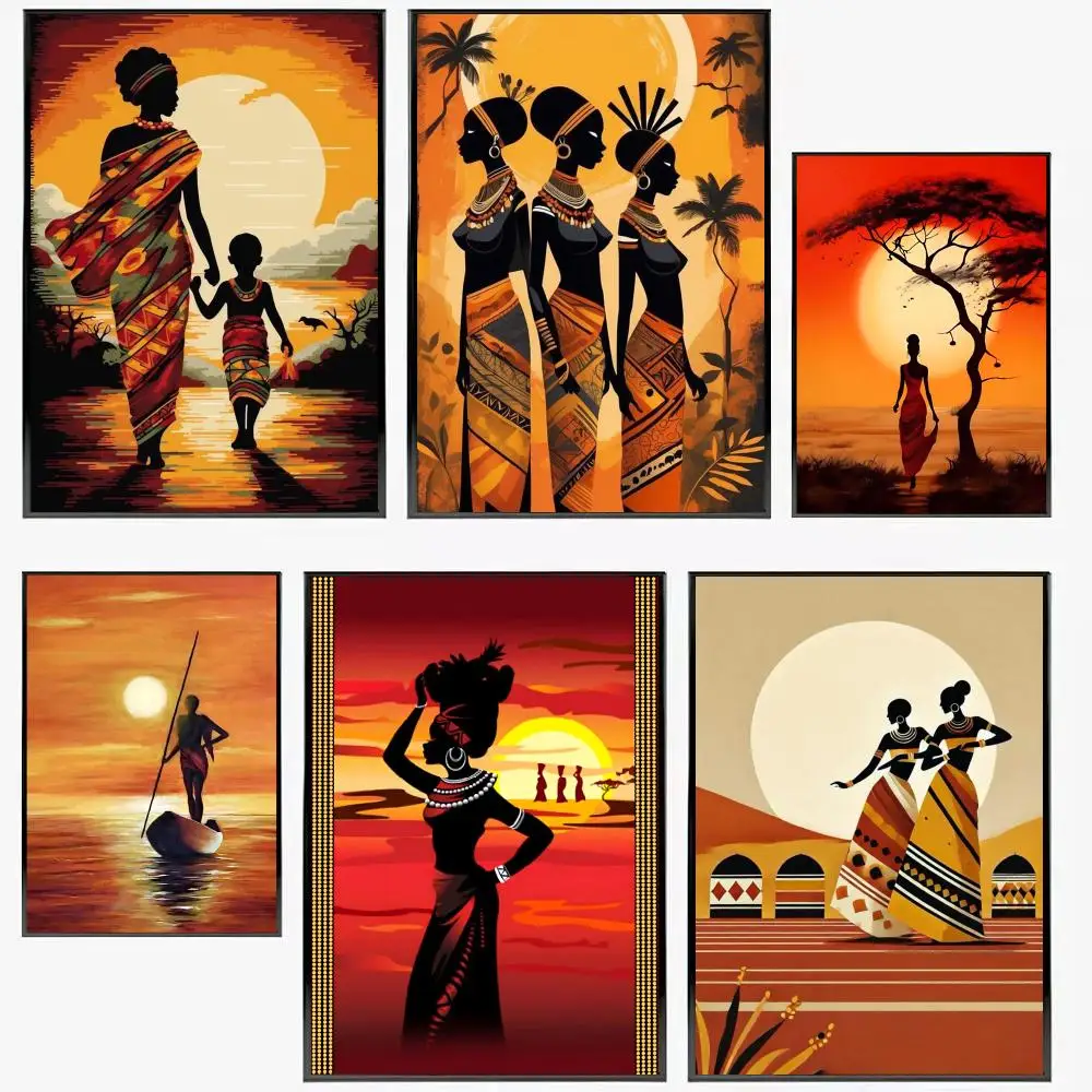 Абстрактная картина "Африка", идеальный декор для кухни