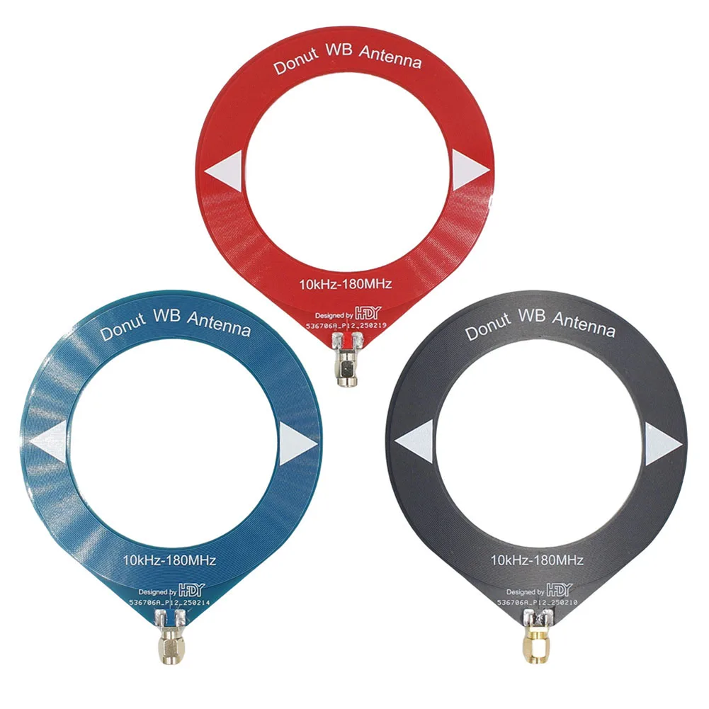 10kHz-180MHz Mini Loop BB Antenna Full Frequency Coverage 3-color Portable Circular Donut Antenna Supports Shortwave/mid Wave