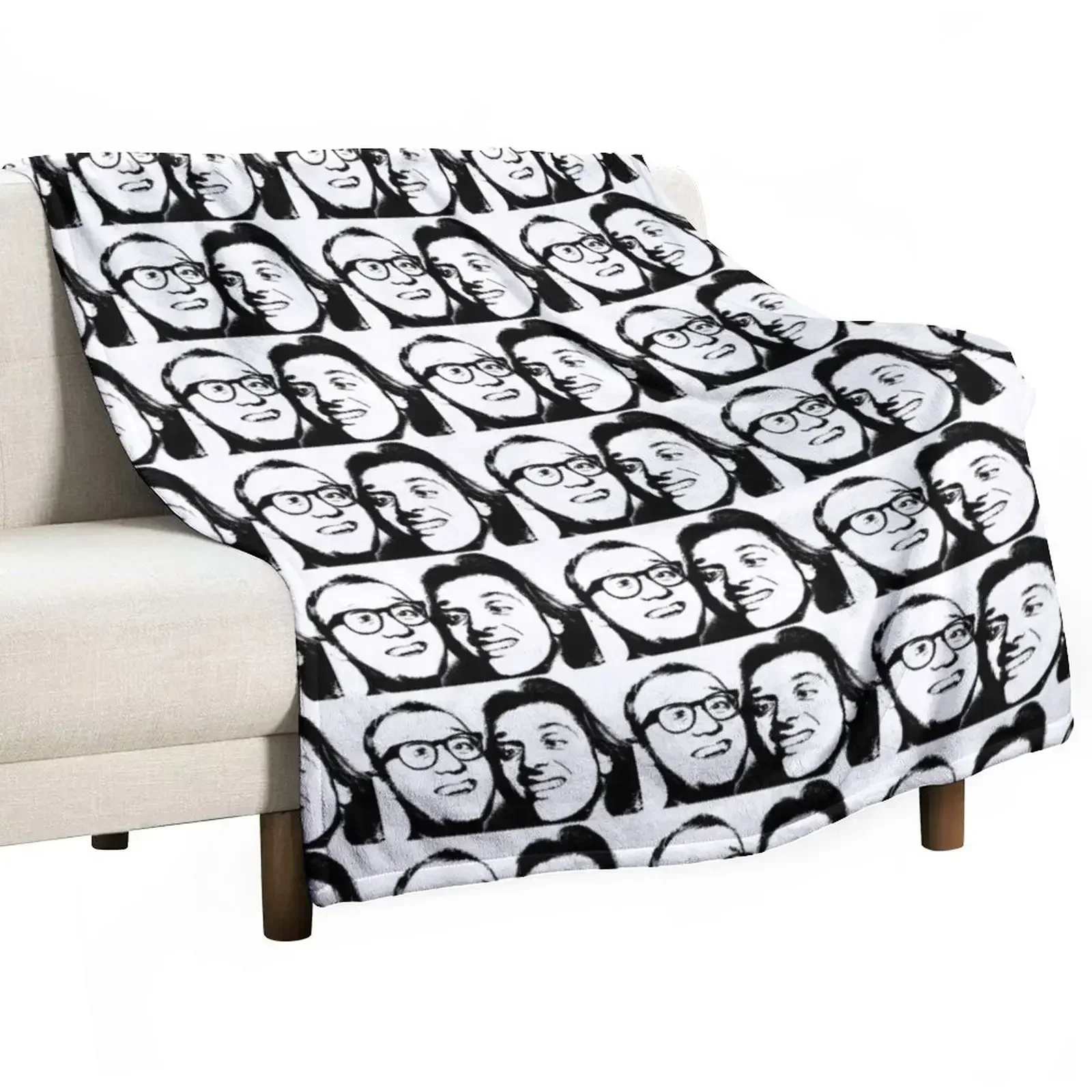 Rik mayall and Ade edmondson Throw Blanket Sofa halloween Blankets