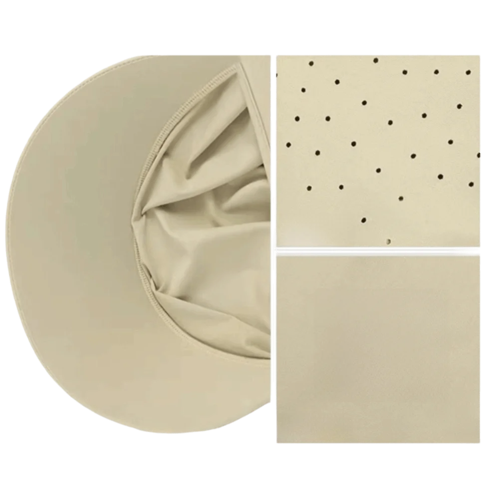 Ice-Silk Full-Face UV Protection Hood Integrated Moisture Absorbing All-in-One Sun Hat Neck Scarf Solid Color