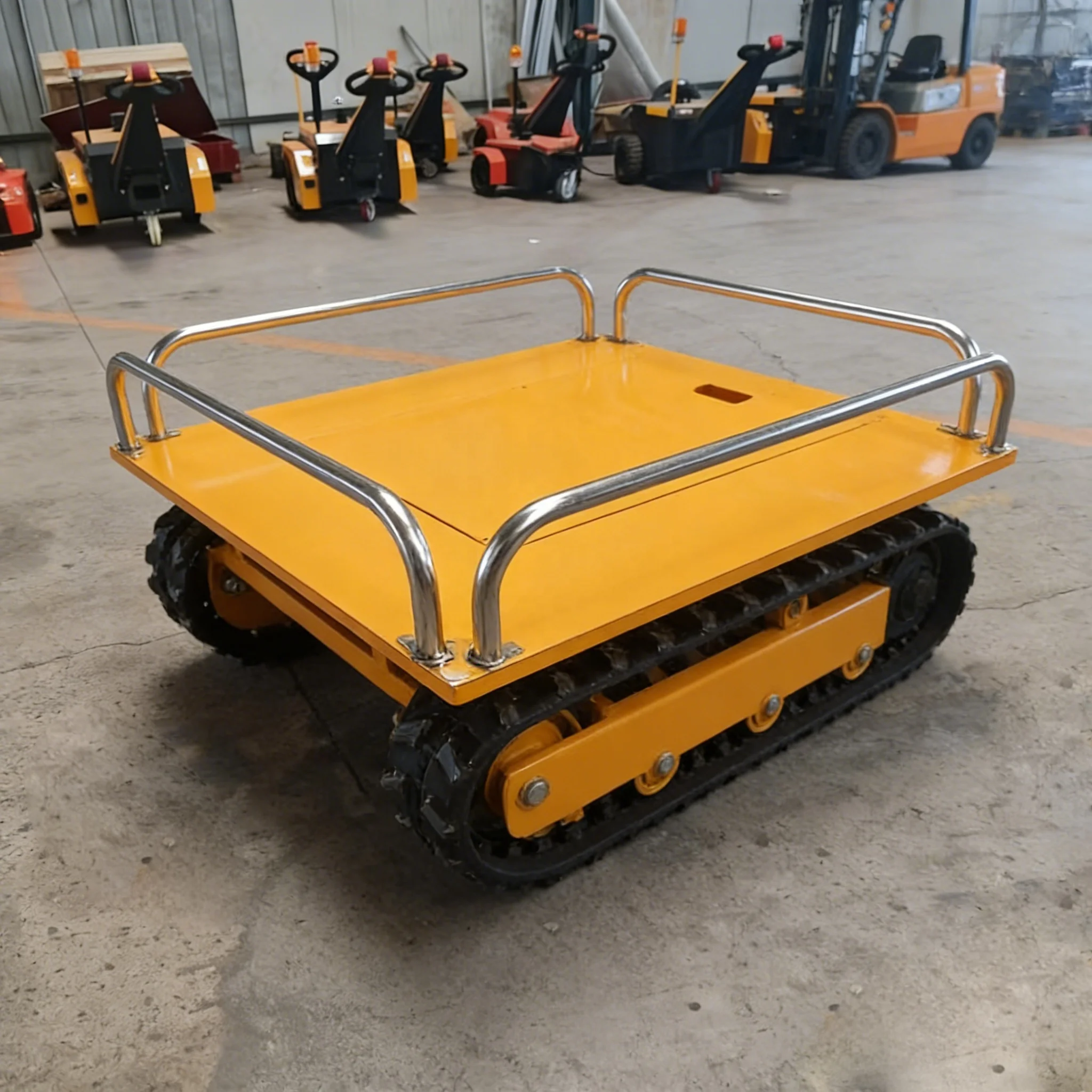 RC Tracked Chassis Platform 3T 8T 10T Payload Customizable Rubber Crawler Undercarriage for Warehouse