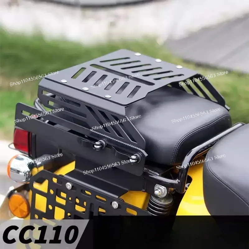 

Suitable for CC110 Motorcycle Modified Rear Rack Sliding Tail Bracket Storage Box Mount Accessories