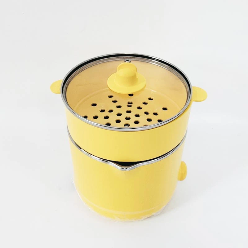 K12-D603 طباخ كهربائي متعدد الوظائف إناء/ قدر كهربائي صغير طالب الطبخ الكهربائي وعاء متكامل 1.2L 600 واط