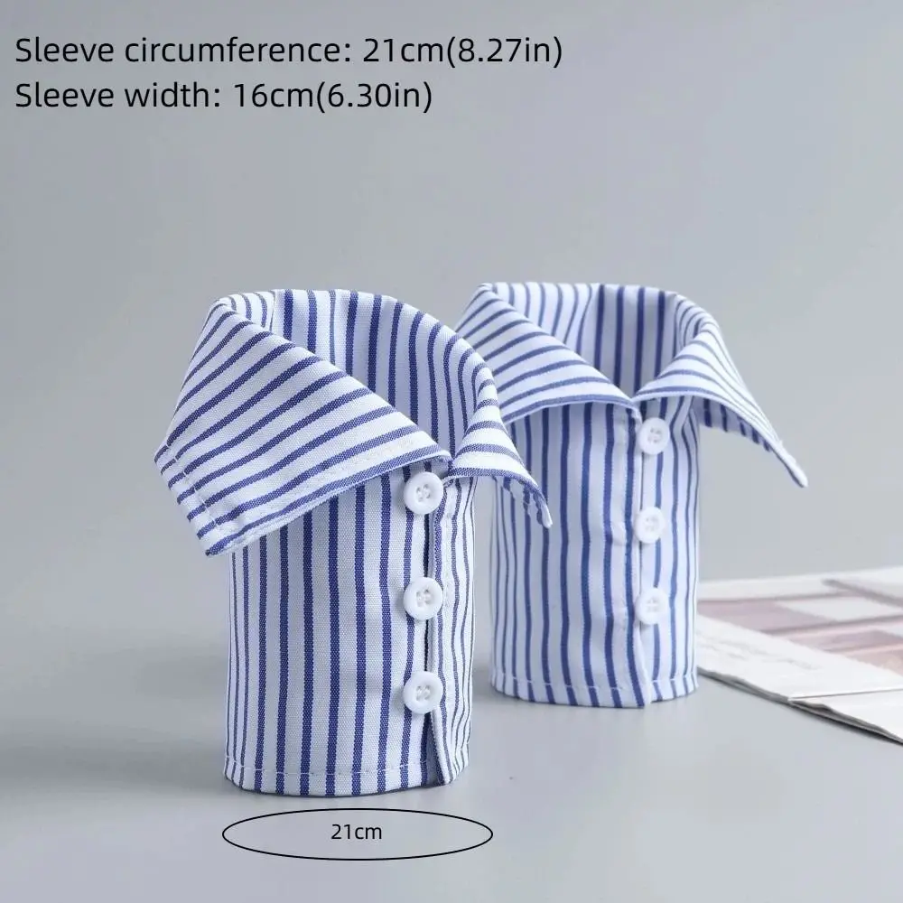 Striped Detachable Sleeves Sweater Clothing Arm Decor Fake Hand Sleeves Cuff Extension Shirt Fake Cuffs Women