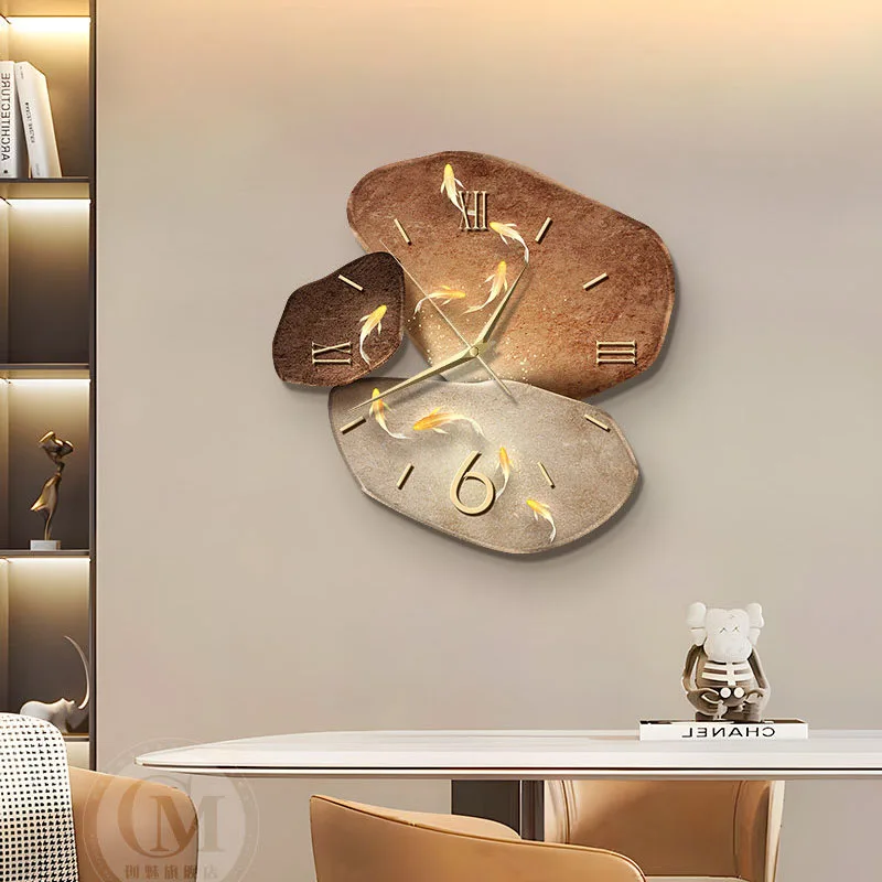 

Luxury Chinese Style Clock Wall Fashion Simple Minimalist Creative Xenomorph Design Wall Clocks Aesthetic Modern Saat Home Decor
