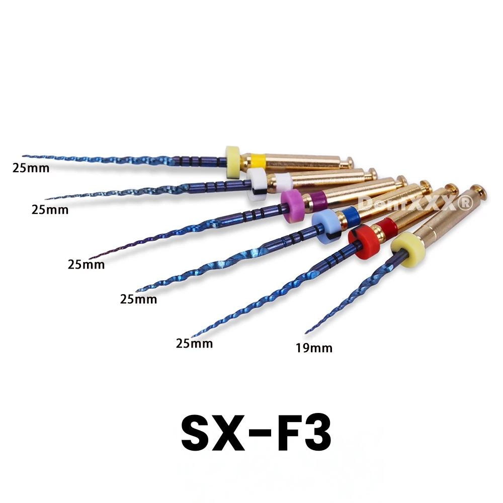 Sx-F3 Blaue Niti-Rotationsfeilen, Anti-Ermüdungs-Konstantnadelmotor, 19/25mm Flexibler Schaft Mikrobohrer für Präzisionsarbeiten – Detail 1