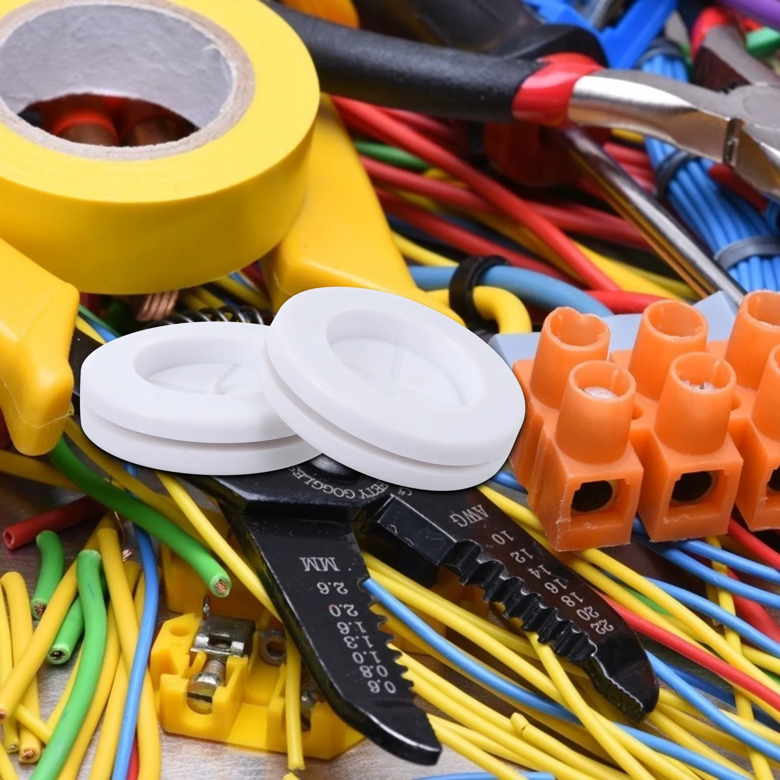 

4Pcs Rubber Grommet High Elasticity Wire Protection Seal Ring Cable Protector Dashboard Hole Dustproof Fire Resistant