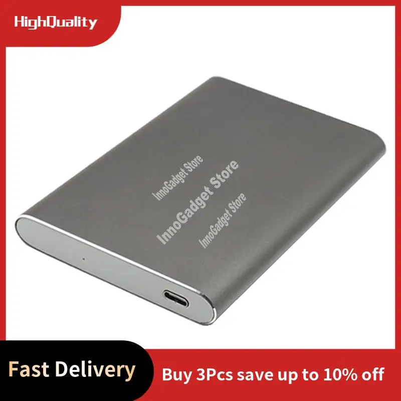 2.5 Inches SATA3 To USB3. 1 SSD Solid Mechanical Notebook Hard Drive Box Type-C3.1 Mobile Storage Hard Drive Box Grey Durable-A1