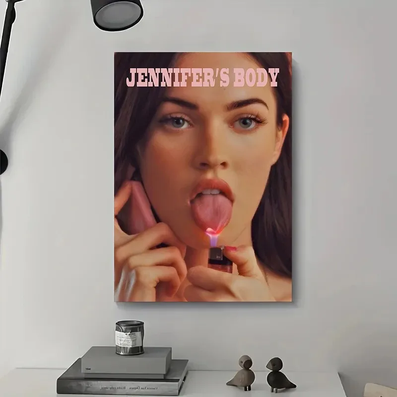 Horror Movie Jennifers Body Poster Aesthetic Sexy Girl Posters and Prints Canvas Painting Wall Art Picture for Room Home Decor