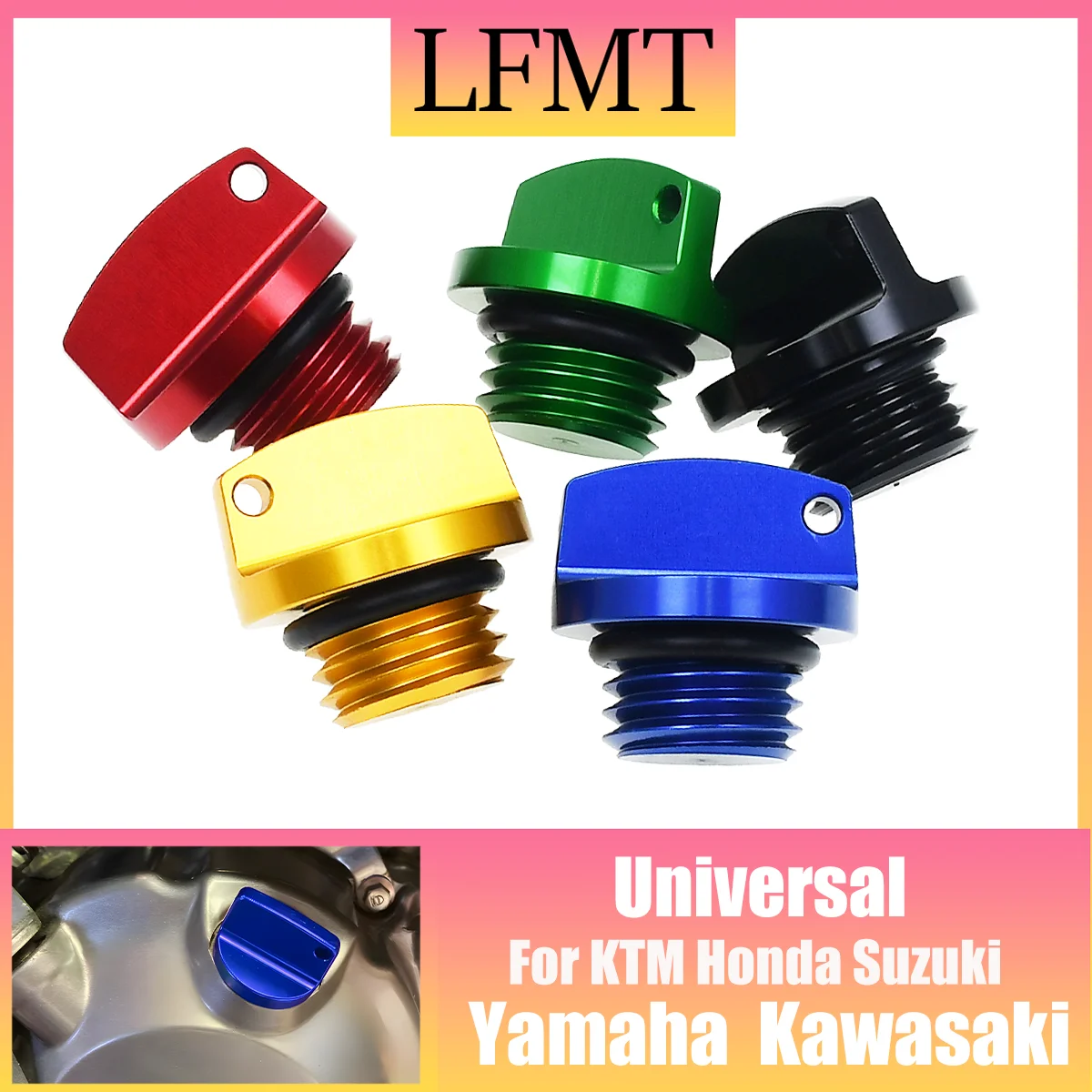 CNC Motorcycle Accessories M20*2.5 Oil Filler Cap Plug For Yamaha Honda CB Suzuki Kawasaki KTM EXC SX SXF XC XCF XCW Husqvarna