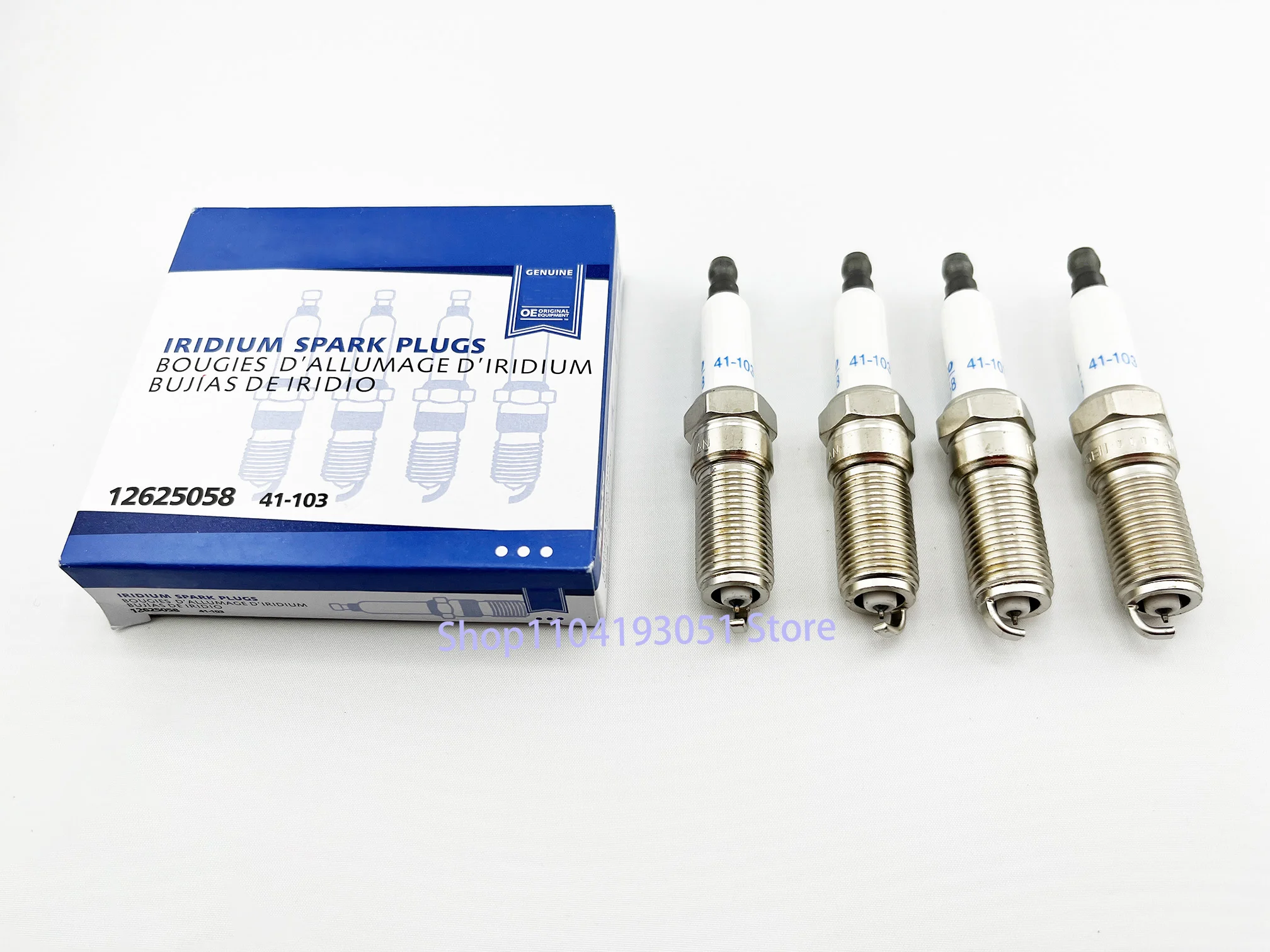 4Pcs 12625058 41-103  Iridium Spark Plugs for Chevy  Buick ACDelco 41103