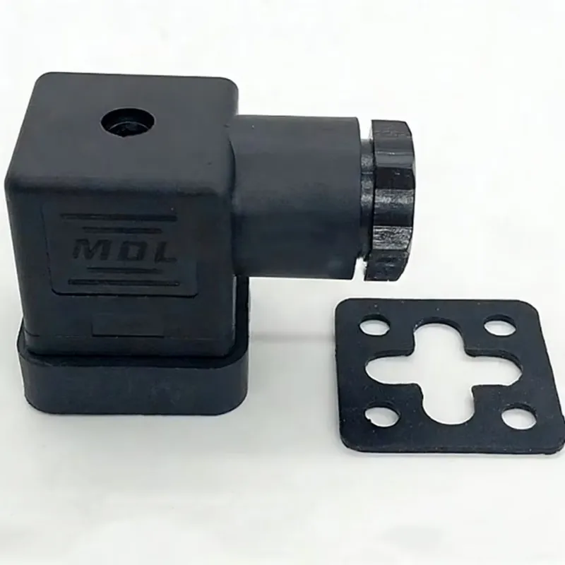 5pcs DIN43650A 4PIN 3PIN Square Plastic Hole Distance 18mm Solenoid Valve Kits Plug 0200SZ Hydraulic Solenoid Valve Junction Box
