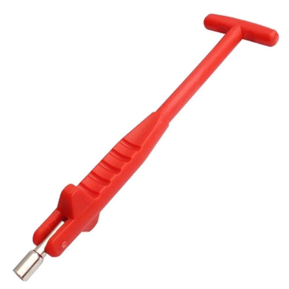 1 Pcs Valve Rod Car Vacuum Valve Installation Tool Air Valve Replacement Puller Tire Repair Tool Red Plastic Car Repair Handheld