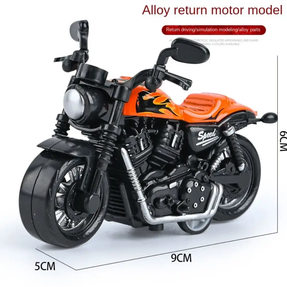 Pull Back Car Pullback Motorcycle Model Alloy Simulation Motorbike Model Mini Locomotive Motorcycle Action Figures