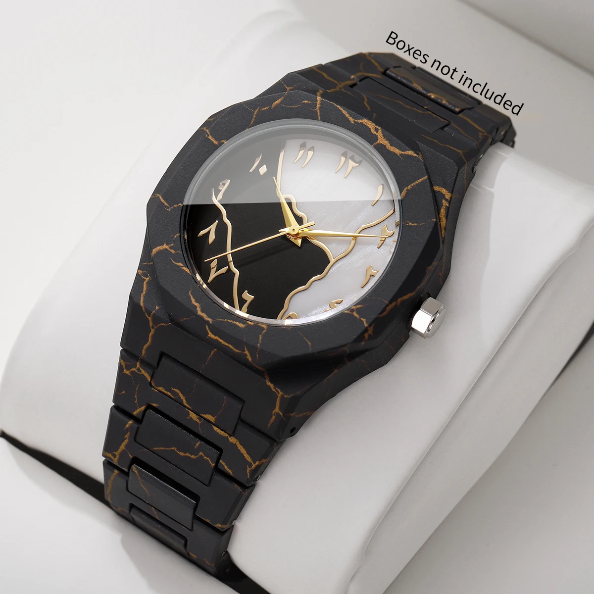 Fashio Marble Texture Unisex Watches Casual Arabic Dial Plastic Band Men Women Quartz Watch Clock Relogio FemininoWithout Box