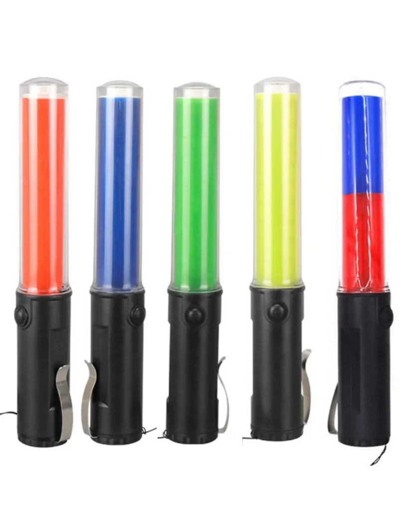 Verkeersbaken Wandlicht Led Veiligheid Bediening langs de weg Zaklamp Verlichting Wands Lucht Vuur Stroboscooplamp Flits Noodknipperend Rood - afbeelding 2