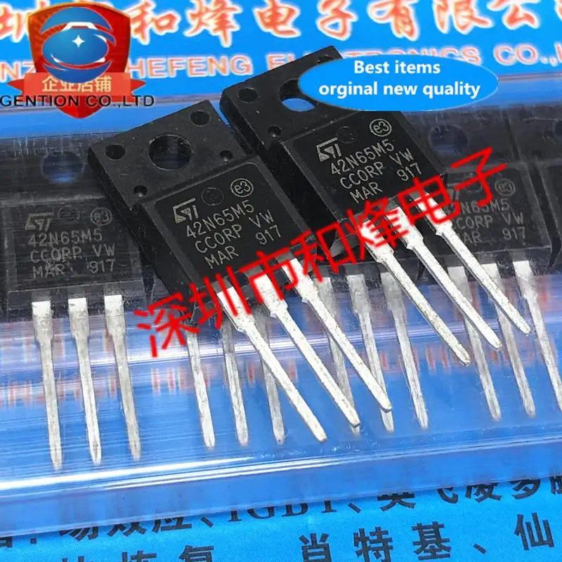 

10pcs 100% orginal new 42N65M5 STF42N65M5 TO-220F 650V 33A