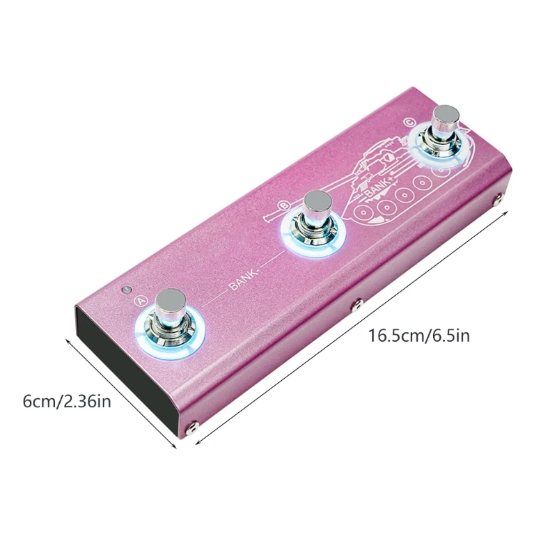 1PC Guitar Various Effects Processor TANK-MINI Multi-Effect Guitar Pedal Rechargeable & Portable For Guaitr Part & Accessories