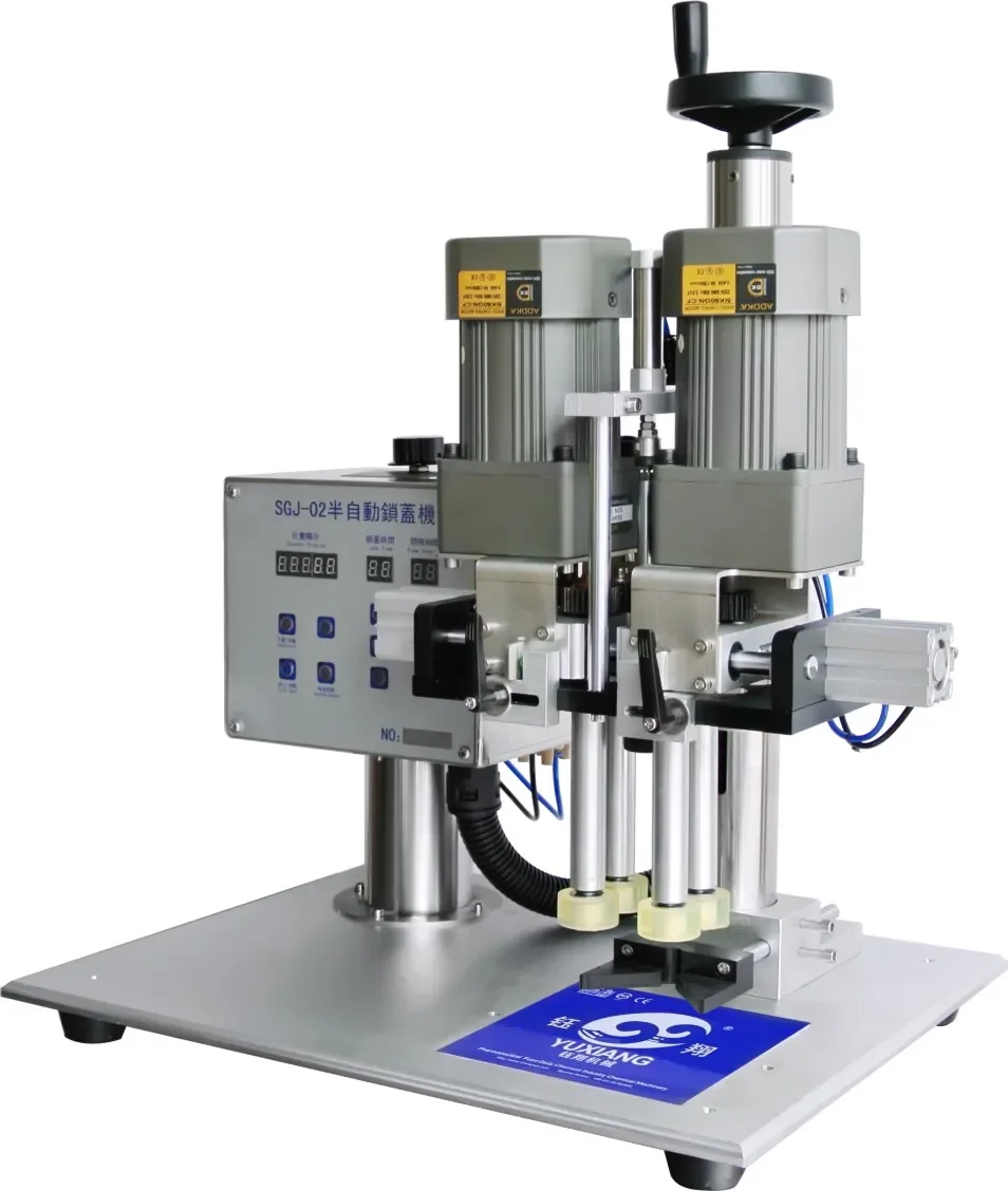 high speed semi-automatic desktop capping machine for jar