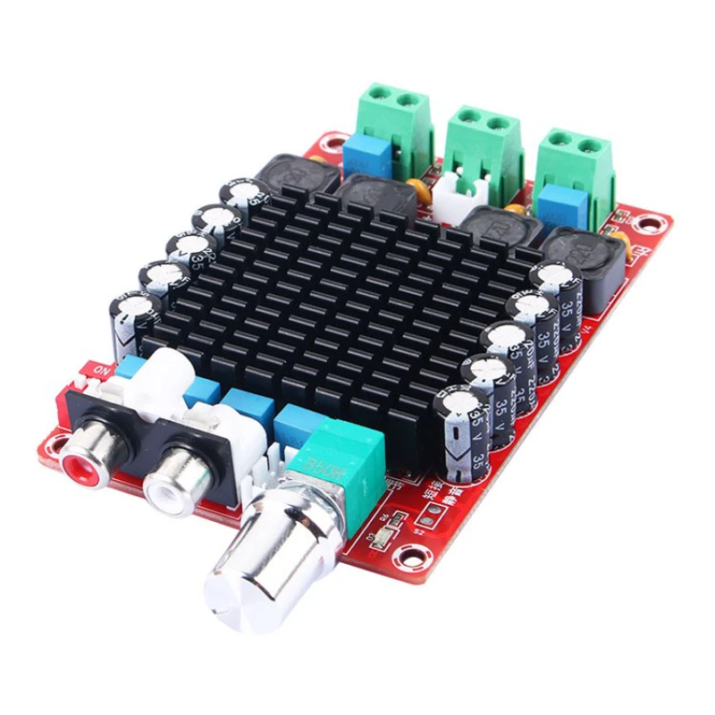 

Input chip TDA7498 high-power dual channel digital amplifier board 2 * 100W automotive amplifier DC14-34V