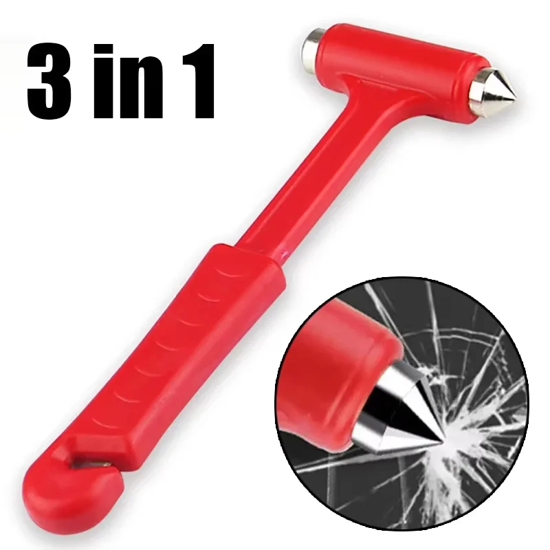 

Car Window Breaker & Seatbelt Cutter 2 in 1, Auto Emergency Escape Hammer, Vehicle Safety Rescue Tool for Drivers