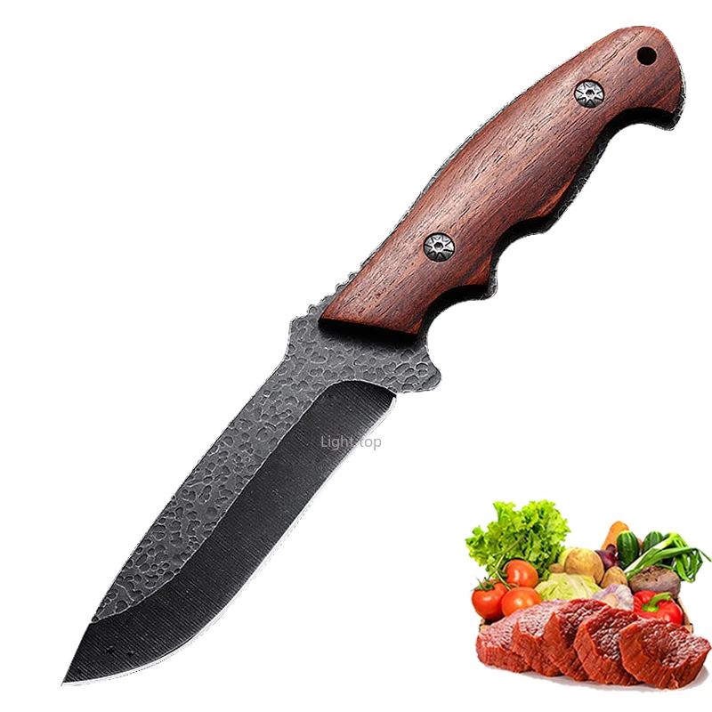 Professional Boning Knife BBQ Meat Cleaver Forged Knife 4Cr13 Stainless Steel Butcher Knife Sharp Blade Kitchen Knife Supplies