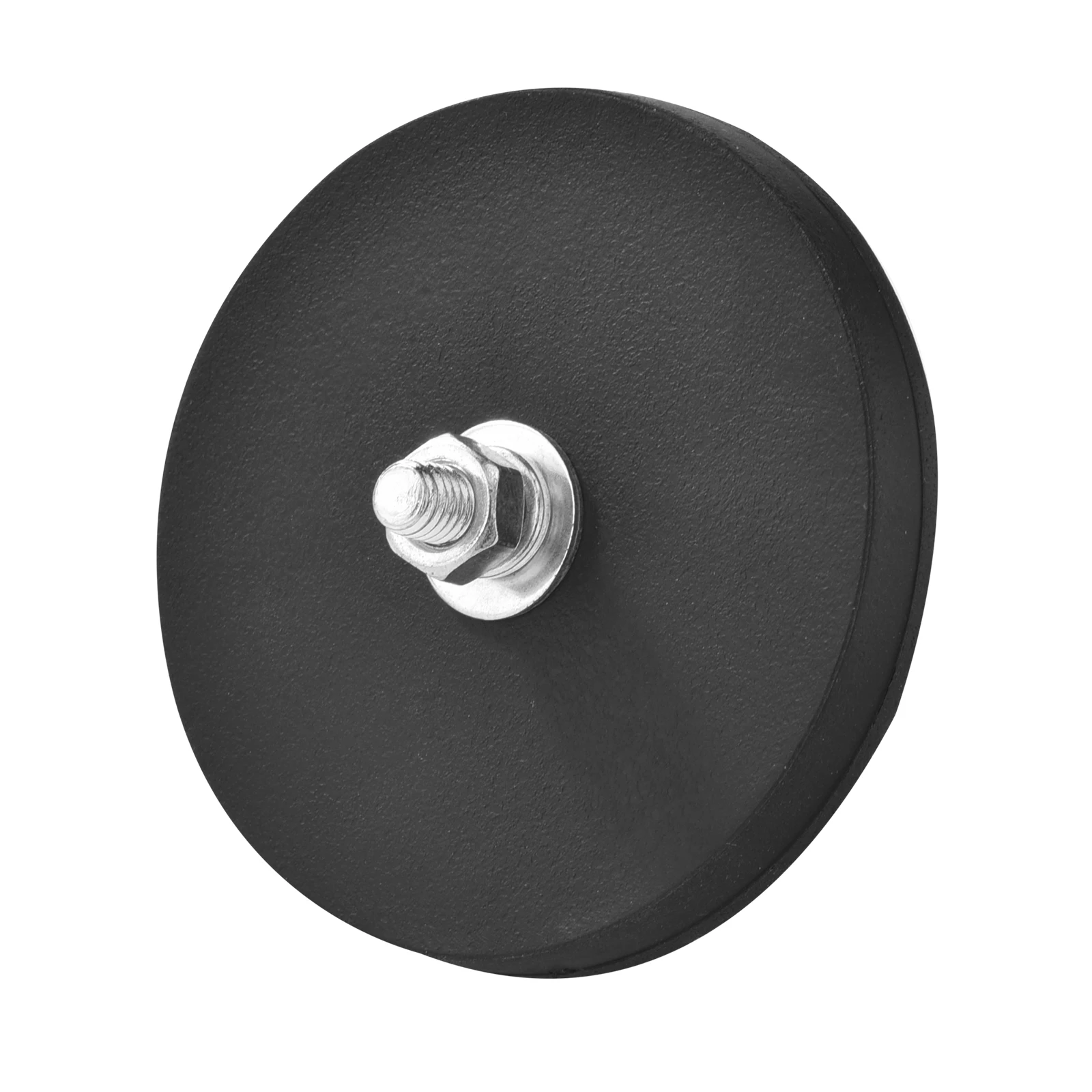 2 Pcs WD66 Rubber Coated Magnets, 44LBS Anti-Scratch Neodymium Magnet Base with M6 Threaded Magnet for Home Hanging and Outdoor