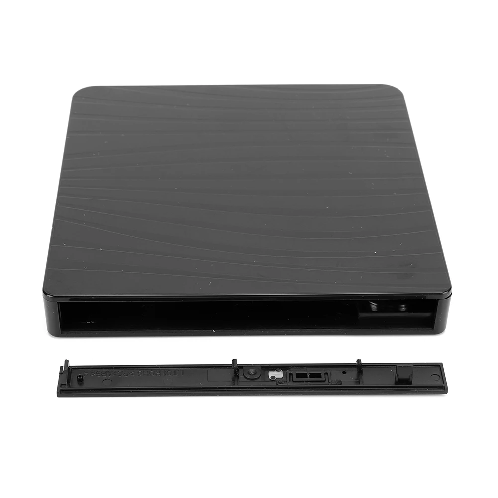 Caja externa de unidad USB 3,0/tipo C con cable de alimentación de doble cabezal, carcasa de unidades, alfombrilla antideslizante a rayas para reproductor de disco duro Netbook