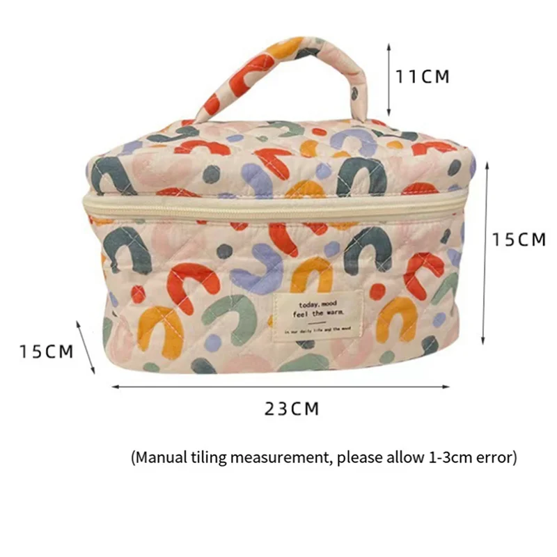 ABWR-1 قطعة حقائب مستحضرات التجميل للنساء حقيبة مكياج UU لطيفة كما هو موضح حقيبة تخزين منظم للمكياج ، حقائب أدوات الزينة للسفر ، حقائب اليد Pur