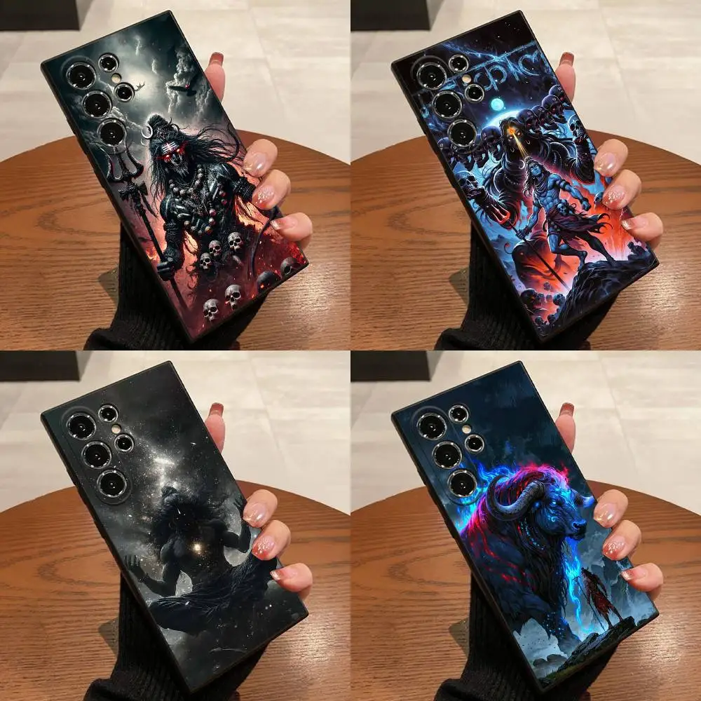 

Lord Shiva Mahadev India Cow God Phone Case For Samsung S25,S24,S21,S22,S23,S30,Ultra,S20,Plus,Fe,Lite,5G Black Cover