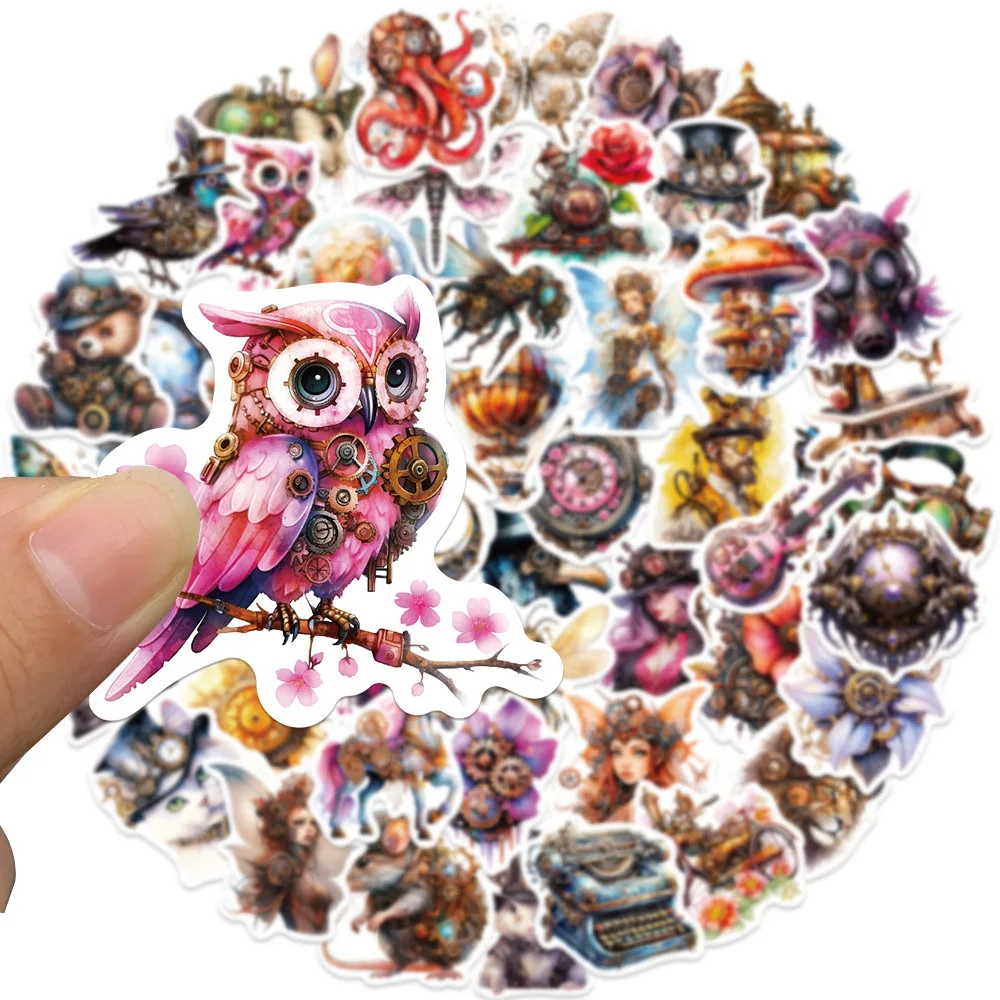 10/30/50PCS Cute Animal Stickers Cartoon Stationery Stickers iPad Computer Luggage Helmet Laptop Guitar Wall Sticker Decoration