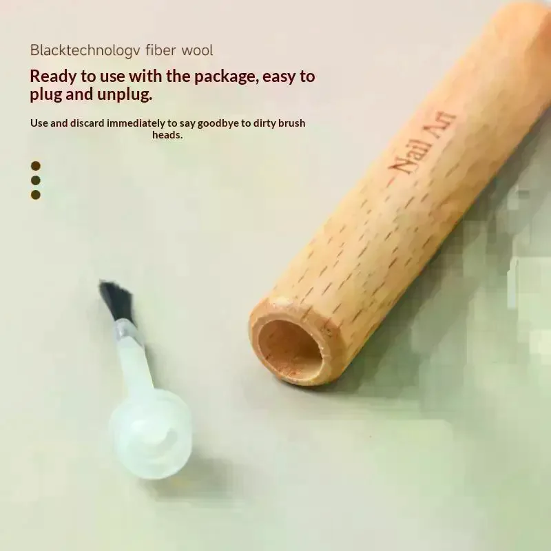 /Kuz/Nail Art Brush Set Multi Functional Nail Polish Brushes With Detachable Wooden Grip Nail Art Tools Accessories Professiona