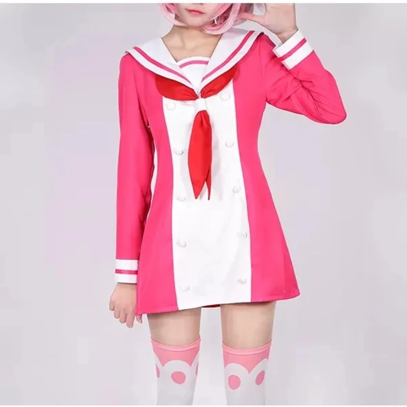 2021 Anime Munou na Nana Hiiragi Nana Costume Cosplay Uniforme scolastica delle donne Calzini a forcina Scarpe per le donne Ragazze Halloween RZ267