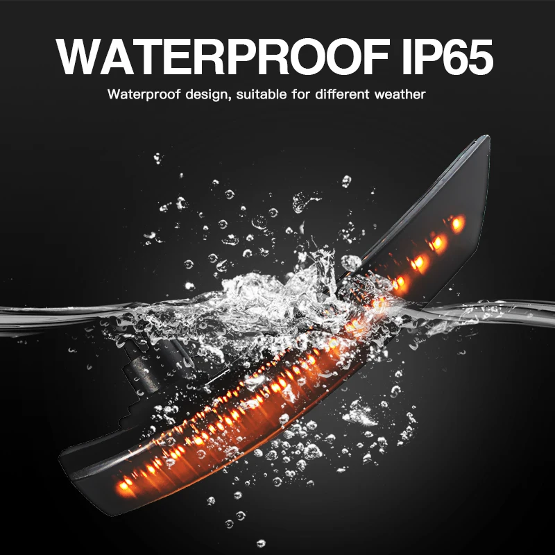 2 قطعة LED الجانب مرآة الرؤية الخلفية ماركر مصابيح لفورد مونديو MK4/التركيز MK3 التركيز MK2 تجميل العنبر أضواء مؤشر الإشارة 12 فولت