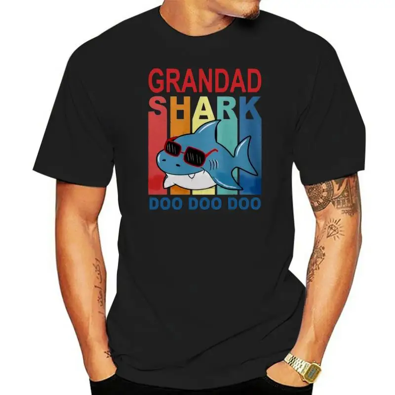 Men tshirt Retro Vintage Grandad Shark TShirt Gift Daddy Grandpa Dad Classic T Shirt women T-Shirt tees top