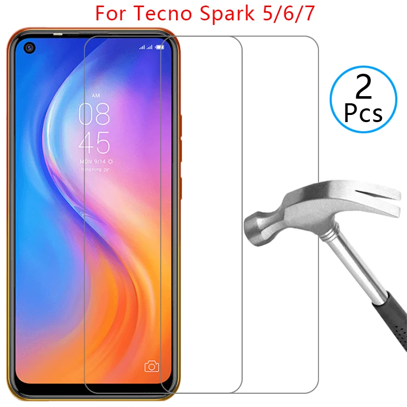 Protector de Pantalla de Vidrio Templado para Tecno Spark 5, 7 Pro, 6 Go, Película Protectora para Tecno Spark 5, Spark 6, Spark 7, 5 Pro, 7 Pro, 6 Go