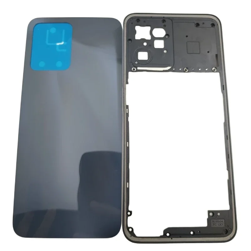 For Oppo Realme C35 RMX3511 Phone Housing Middle Frame+Battery Back Cover Case Panel Repair parts