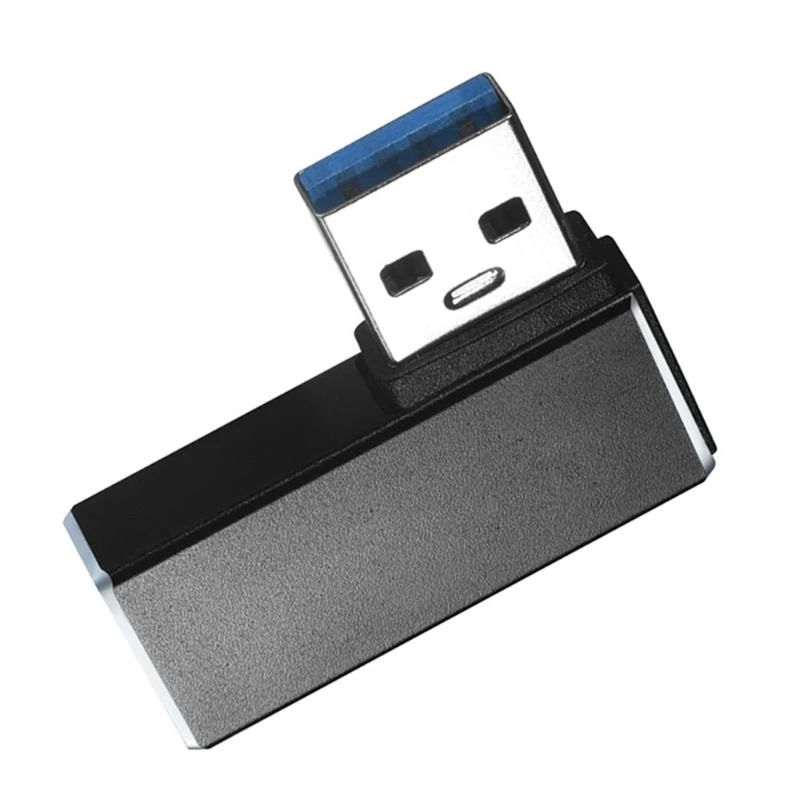 

J0MB USB Male to Female Adapter Design Easy Connection for Narrow & Tight Space Support 5Gbps Data Transfer