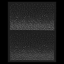 16 Sheet Gradient Polka Dot Iron on Rhinestone Heat Transfer 10.4x7Inch Starry Sky Crystal Transfers Patches Glitter Hotfix