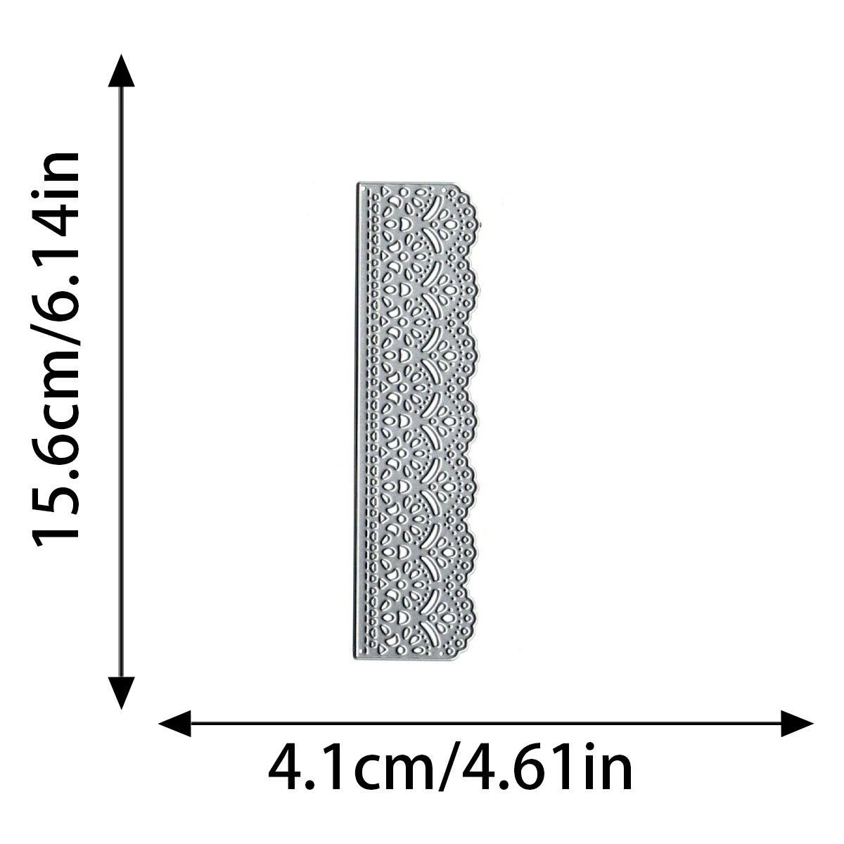 Hollow Lace Wavy Edge Greeting Card Border Cutting Knife Die Embossing Carbon Steel Mold Christmas Greeting Card Making Tool