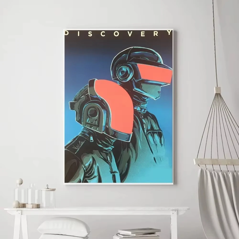 Daft Punk Band Around The World Poster Prints Poster Wall Painting Bedroom Living Room Wall Bar Restaurant