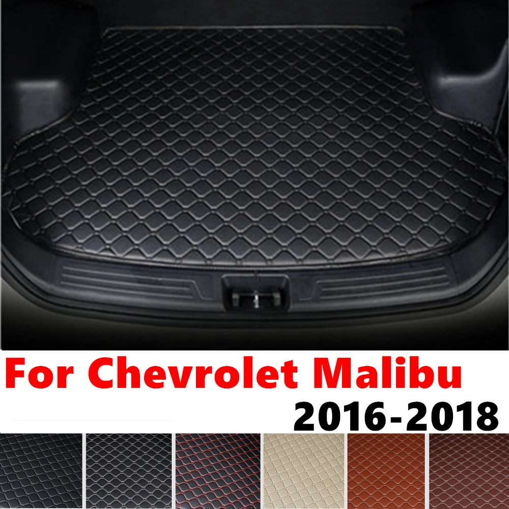 Car trunk mat for Chevrolet Malibu 2018 2017 2016 Rear Cargo Liner Protect Cover Interior Accessories Tail Boot Tray luggage Pad