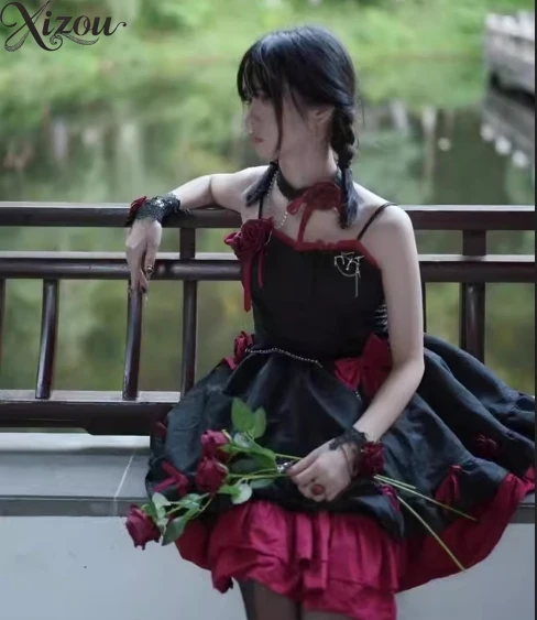 Y2K Dark Lolita Got… - image