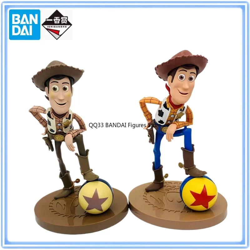 

BANDAI Original Ichiban Kuji Disney Toy Story Woody Anime Action Figures Model Desktop Decoration Gift