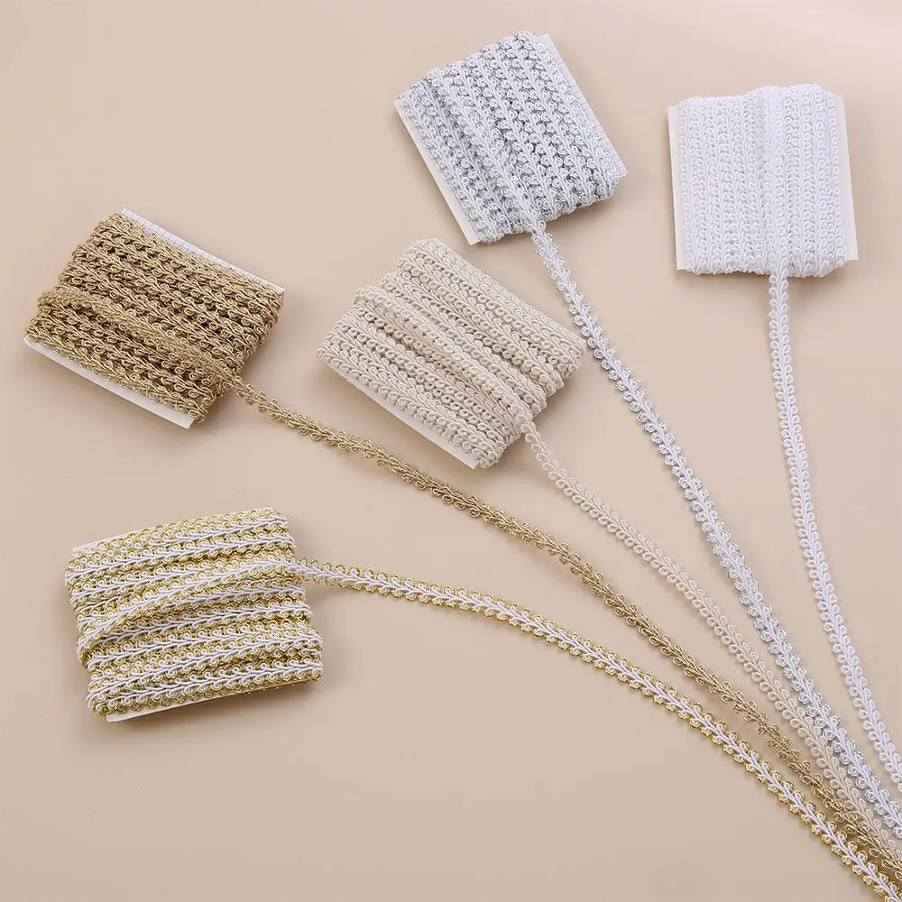 

5m/lot Braided Curve Wedding Clothes Accessories Sewing Fabric Ribbon Lace Trim