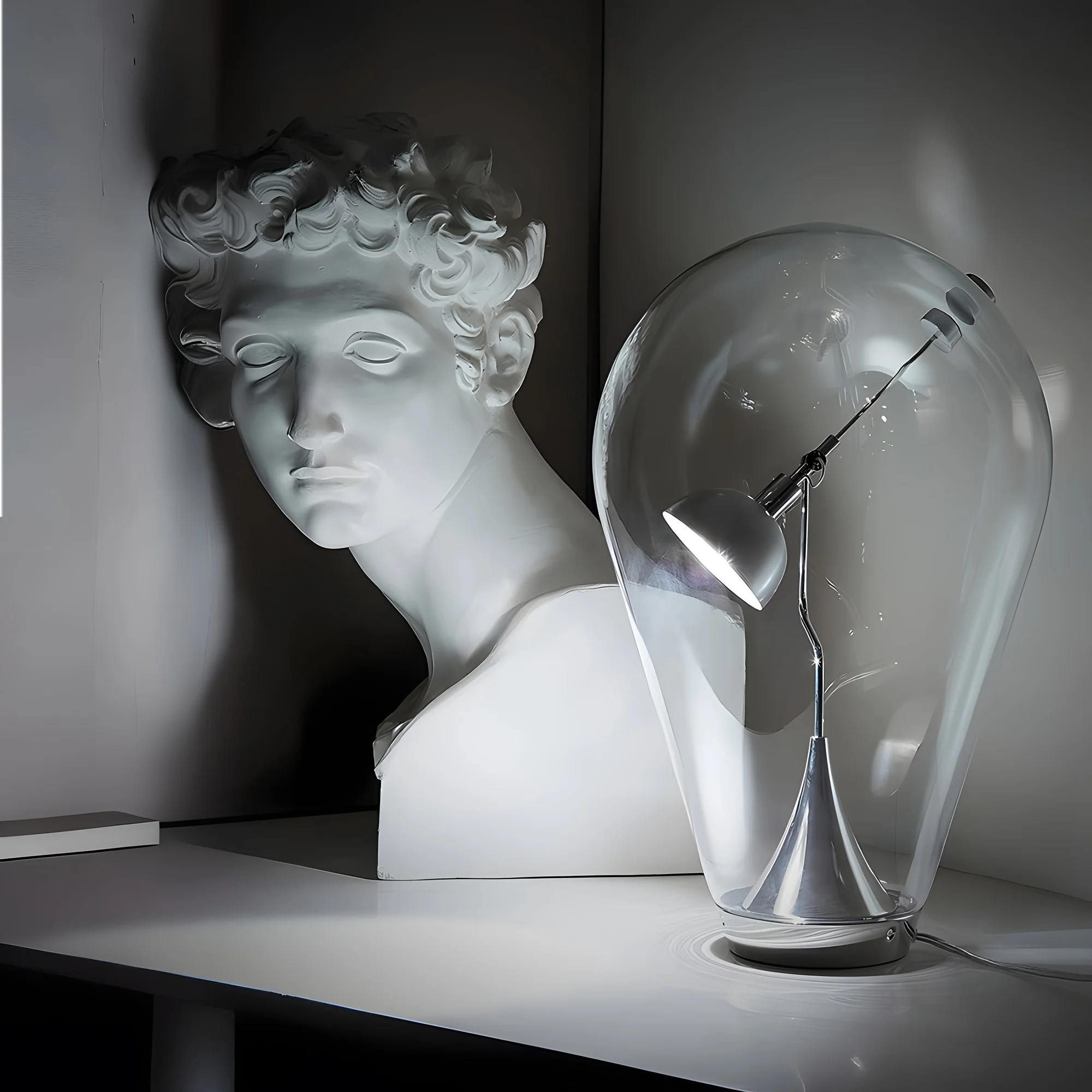 

Magnetic Meta Table Lamp, Creative Dimming Bulb-Shape Reading Lamp Night Light Home Table Lamp for Bedroom, Living Room