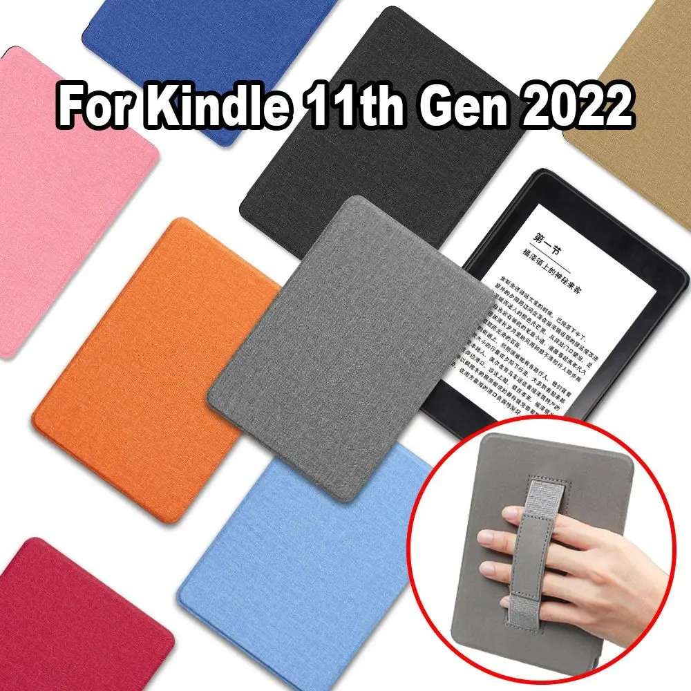 Hand Support Smart Case Auto Sleep/Wake PU Leather C2V2L3 Protective Shell Funda Ultra Slim for Kindle 11th Gen 2024